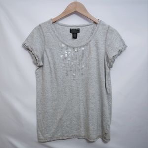 Polo Jeans Co. Women's Sequin T-Shirt Sz Medium